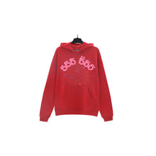 Sp5der Hoodie Cobweb Puff Print Pure Cotton