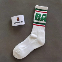 Bathing Ape Bape Socks Ape Head Thickened Towel Bottom Men's and Women's Sports Basketball Letter Couple