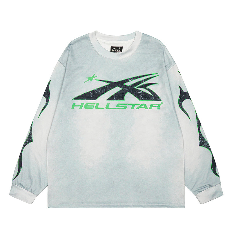 HS Long Sleeve Shirts Hip-hop loose oversize