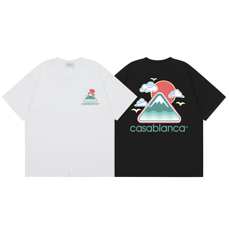 Casablanca T SHIRTS High-quality pure cotton streetwear