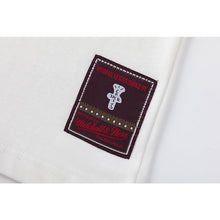 Travis Scott T Shirts x Mitchell x Ness SS24 UNIVERSITY OF ALABAMA LOGO printed lettering short sleeves