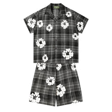 Denim Tears Shirt & Shorts 2 Piece Set Kapok Plaid Short Sleeve