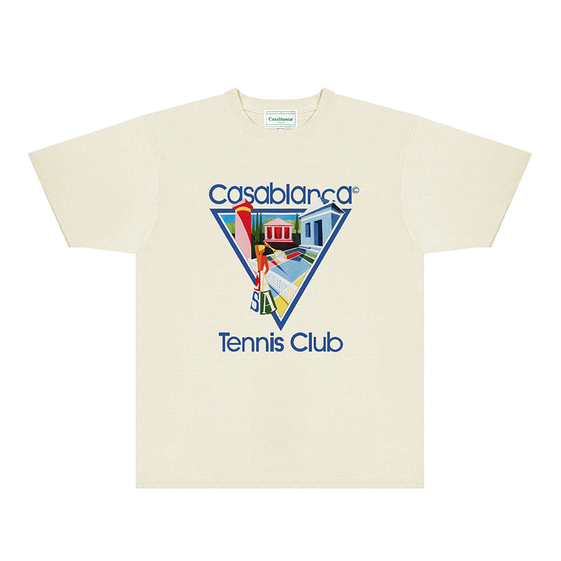 Casablanca T Shirts Street High-quality pure cotton