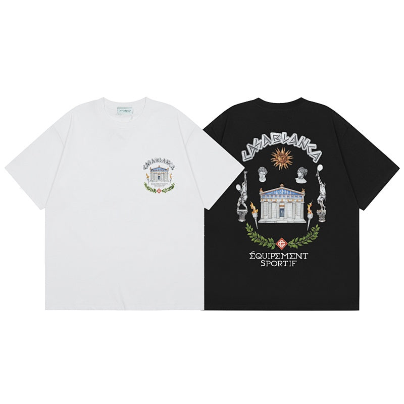 Casablanca T SHIRTS High-quality pure cotton streetwear