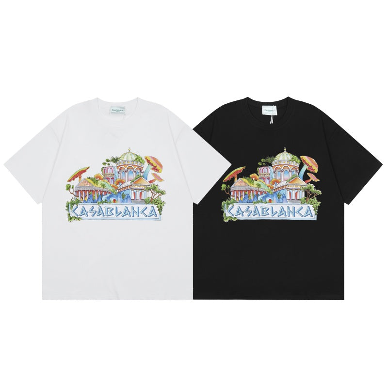 Casablanca T SHIRTS High-quality pure cotton streetwear