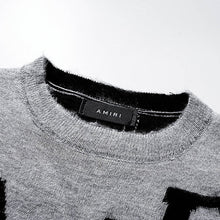 Amiri sweater Round-neck ink-wash painting style