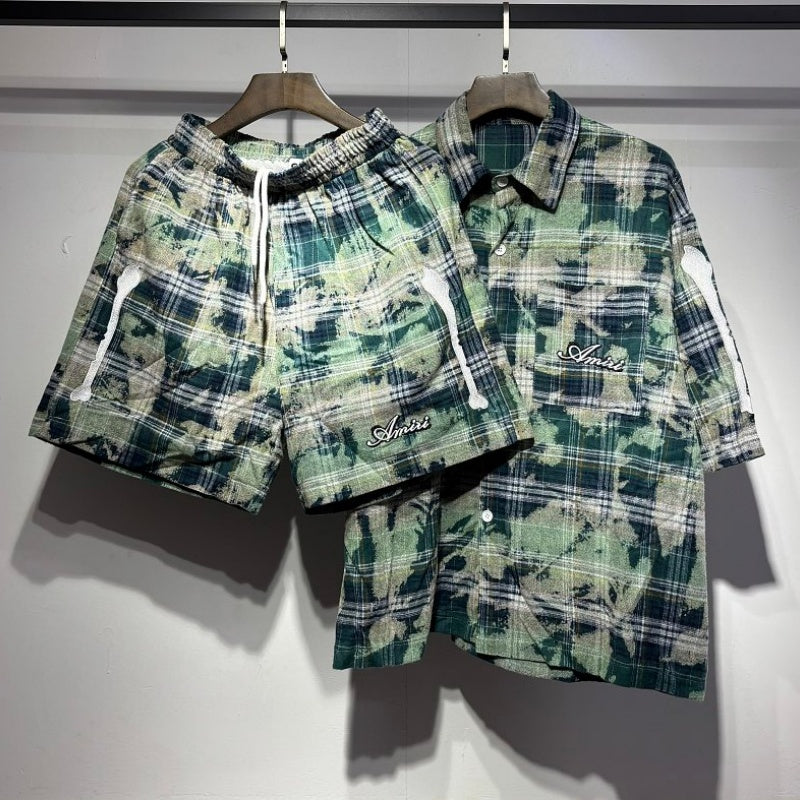Amiri Shirt & Shorts Set – Stylish Resort Wear (Top and shorts sold separately)