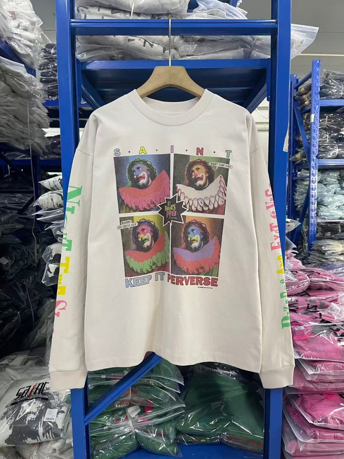 Saint Michael long sleeve shirts Premium-quality pure cotton streetwear for autumn