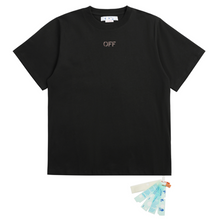 OFF WHITE T SHITRS High-quality 100% pure cotton streetwear Denim Print