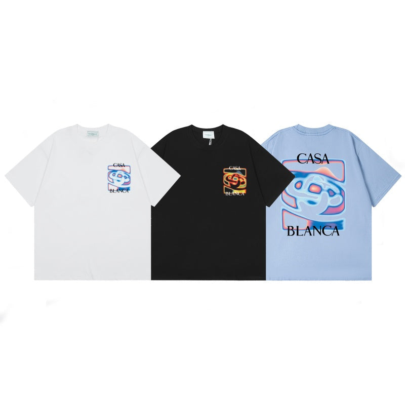 Casablanca T SHIRTS High-quality pure cotton streetwear