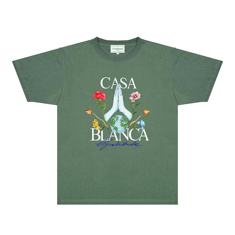 Casablanca T Shirts Street High-quality pure cotton