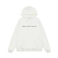 OW Swirl Flower Arrow Pattern Pullover Hooded Sweater
