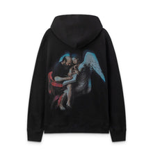 OW angel oil painting pattern pullover hooded sweater