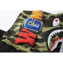 Bathing Ape Bape Hoodie Splicing Camouflage Sweater Cardigan Hooded