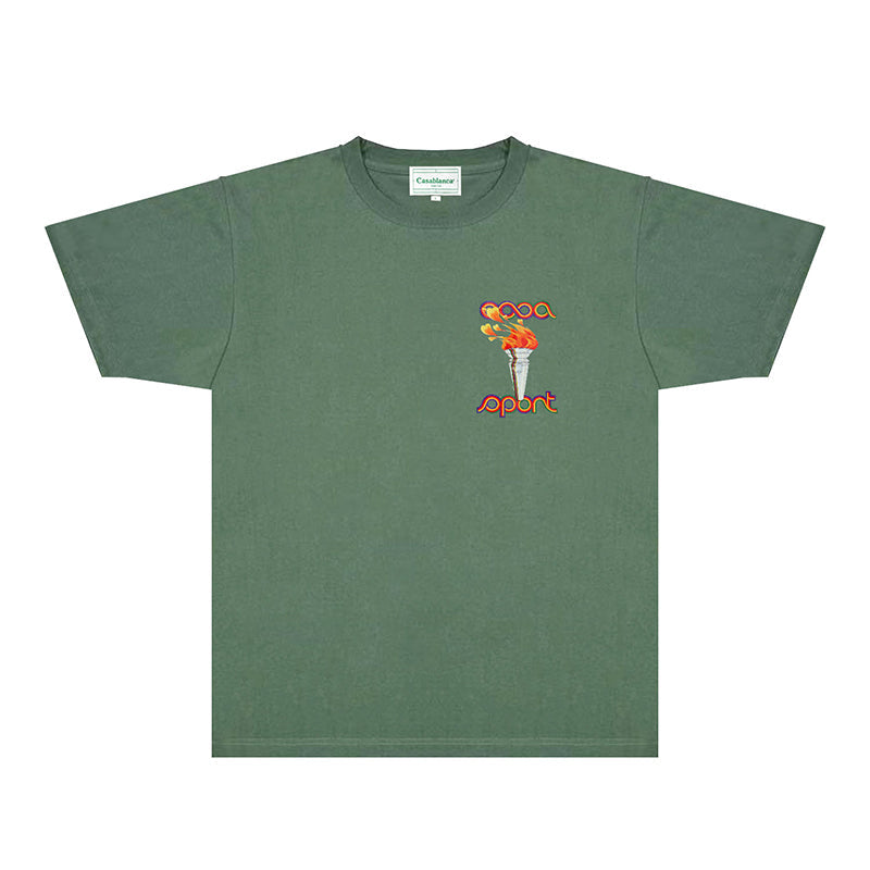 Casablanca T Shirts Street High-quality pure cotton
