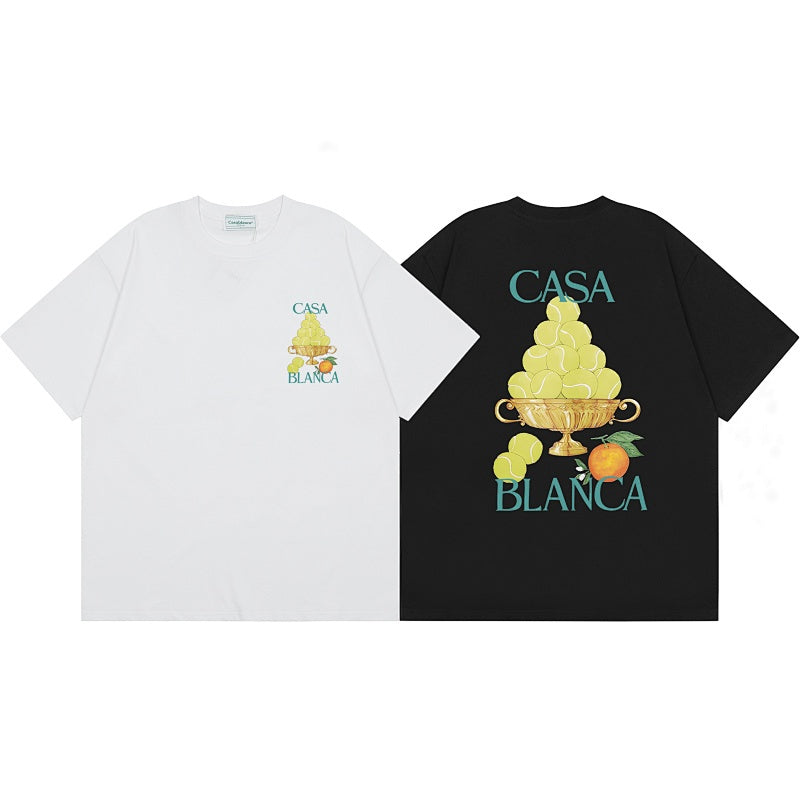 Casablanca T SHIRTS High-quality pure cotton streetwear