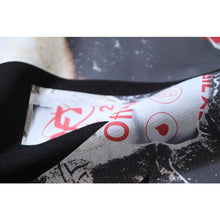 OW oil painting series arrow pattern pullover hooded sweater