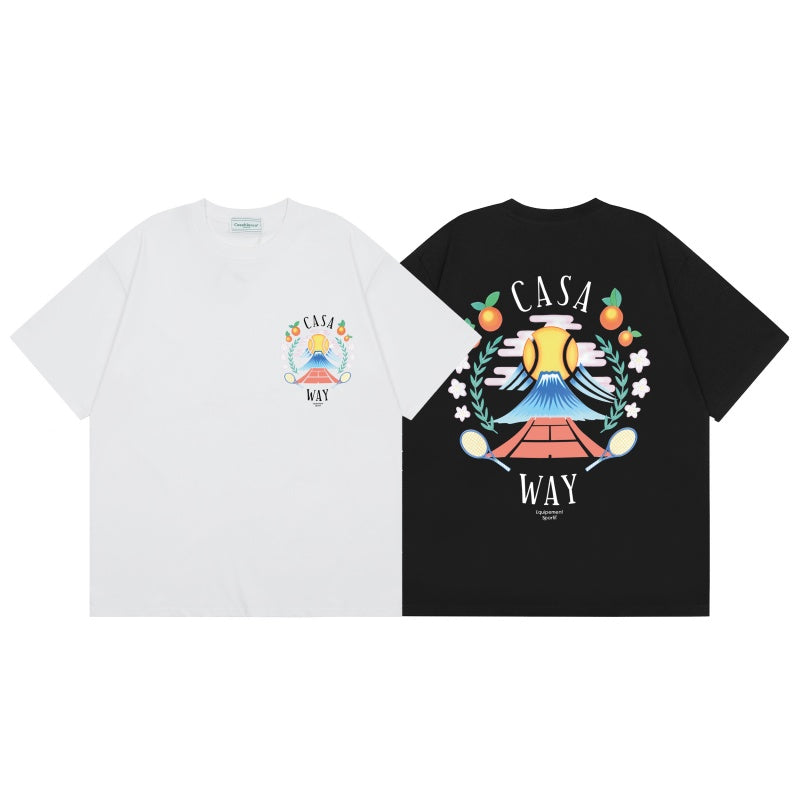Casablanca T SHIRTS High-quality pure cotton streetwear