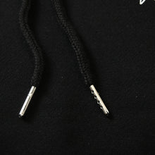 OW Chaos Letter Print Pattern Fleece Hooded Sweater