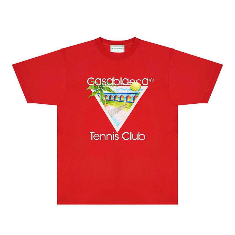 Casablanca T Shirts Street High-quality pure cotton