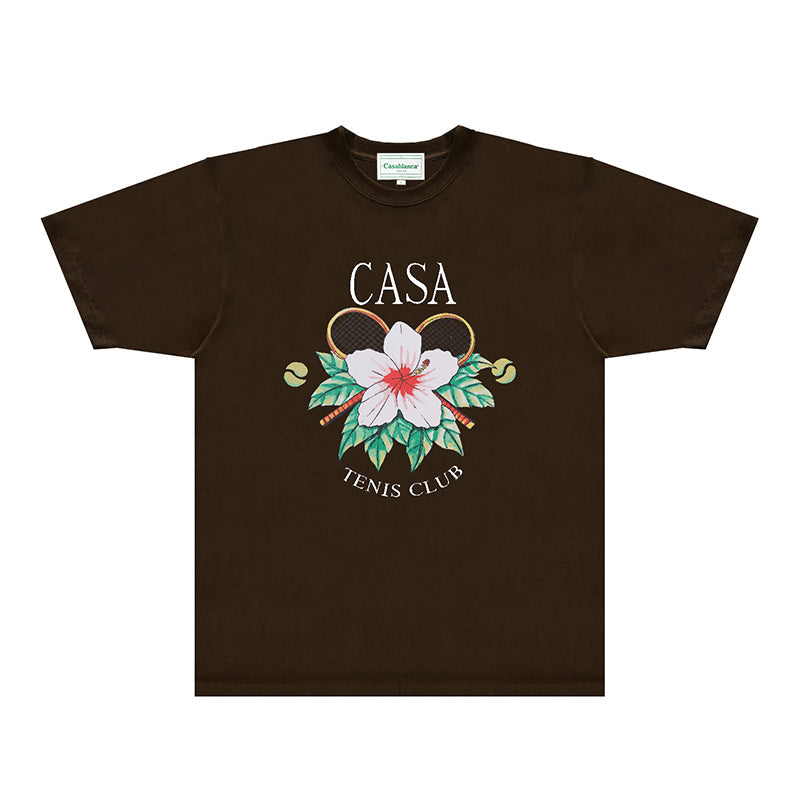 Casablanca T Shirts Street High-quality pure cotton