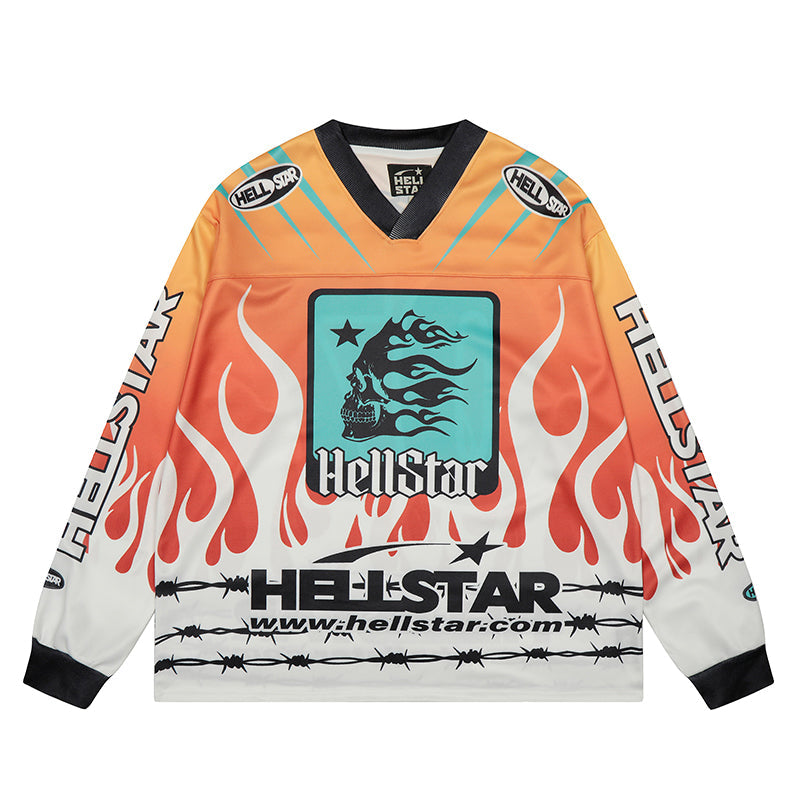 HS Long Sleeve Shirts Hip-hop loose oversize