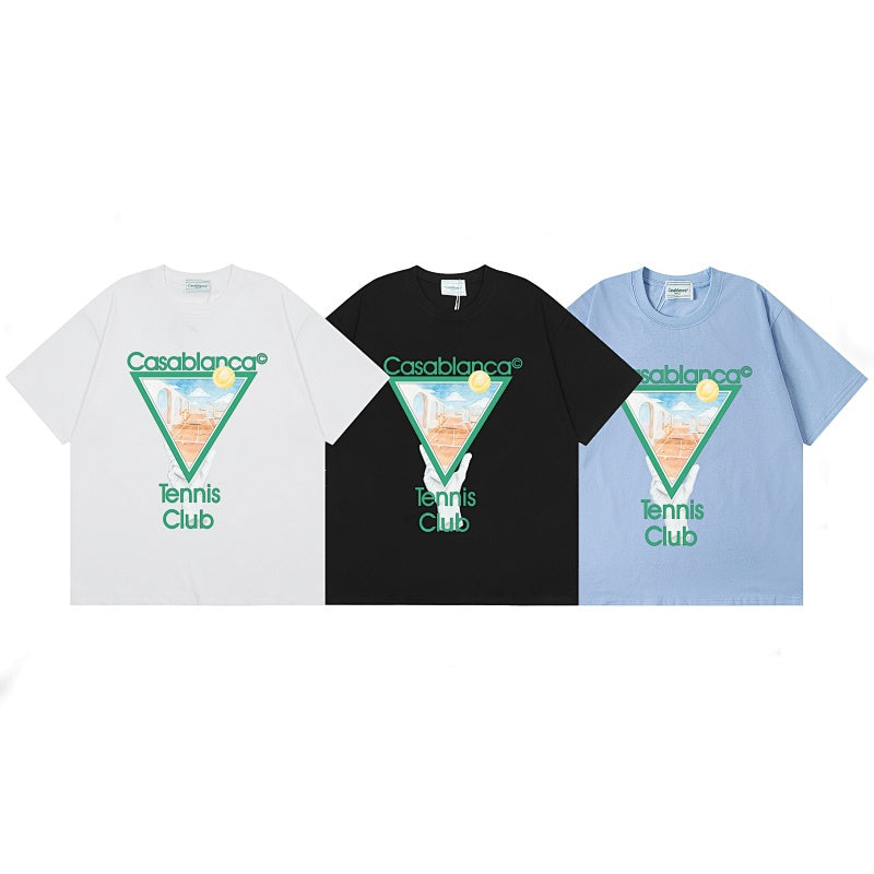 Casablanca T SHIRTS High-quality pure cotton streetwear