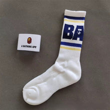 Bathing Ape Bape Socks Ape Head Thickened Towel Bottom Men's and Women's Sports Basketball Letter Couple