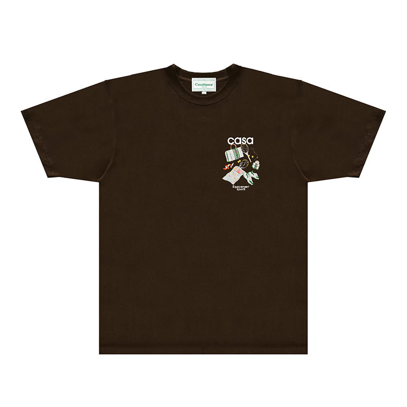 Casablanca T Shirts Street High-quality pure cotton
