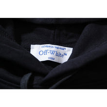 OW gradual change arrow print pattern pullover hooded sweater