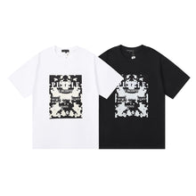 Purple T Shirts Milk Spot Printing Cotton Loose Casual Short Sleeve Men and Women