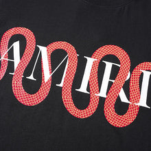 Amiri T Shirts Washed Series Red snake