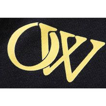 OW 23 numeric alphabet print hooded sweater