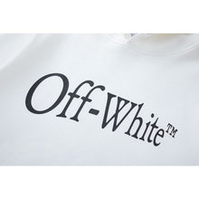 OW Irregular Letter Arrow Pattern Crew Neck Pullover Sweater