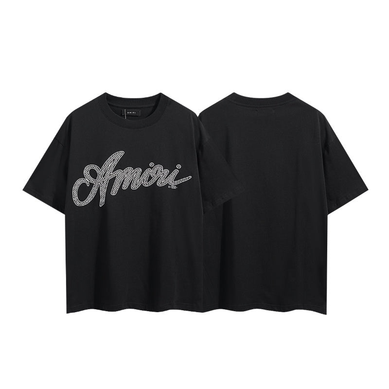 Amiri T Shirts Rhinestone