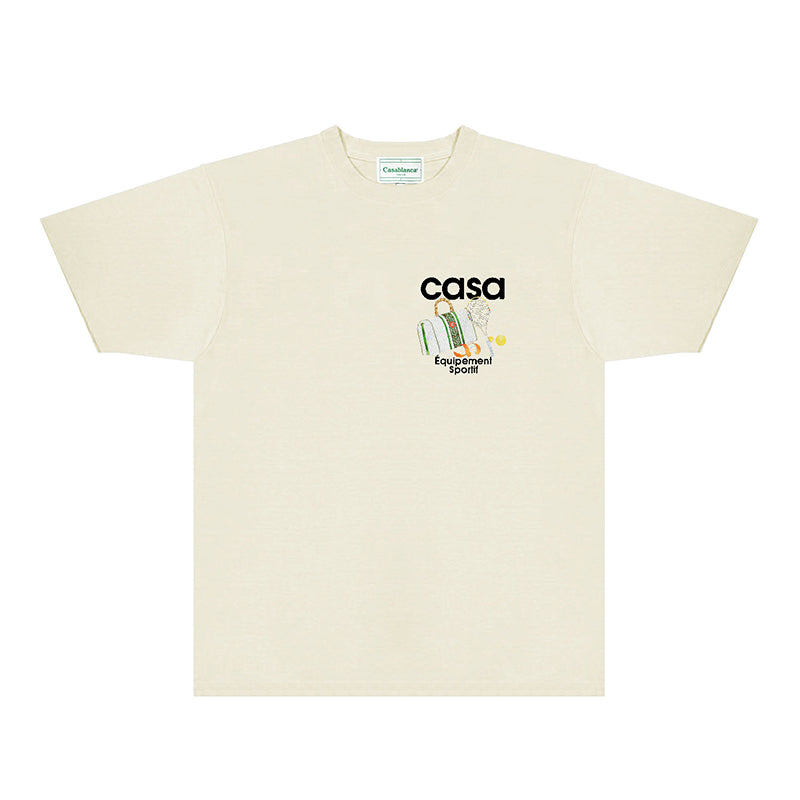 Casablanca T Shirts Street High-quality pure cotton