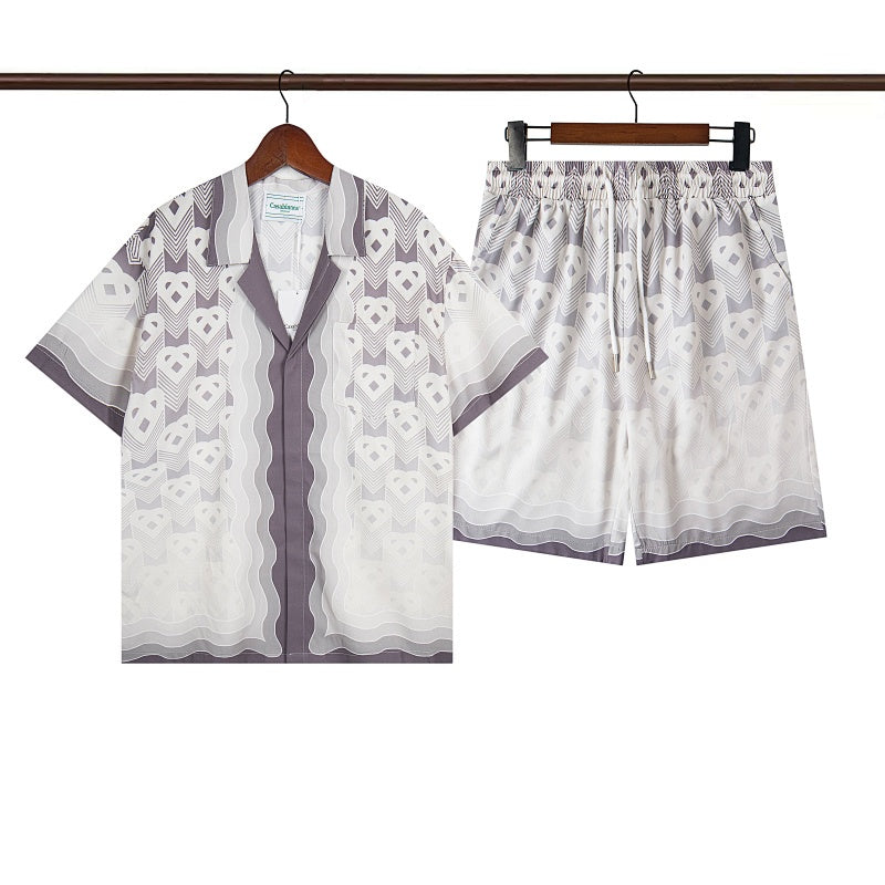 Casablanca Beach Shirt & Shorts Set Casual Summer Vacation/Travel Wear (Sold Separately)