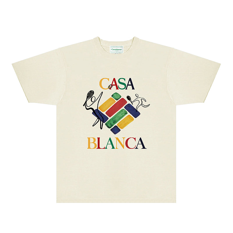 Casablanca T Shirts Street High-quality pure cotton