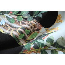 OW Botanical Flower Print Pattern Pullover Hooded Sweater