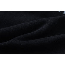 OW Angel Violin Pattern Pullover Hooded Sweater