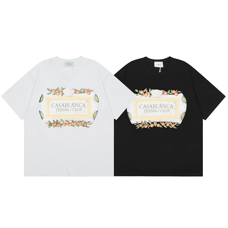Casablanca T SHIRTS High-quality pure cotton streetwear