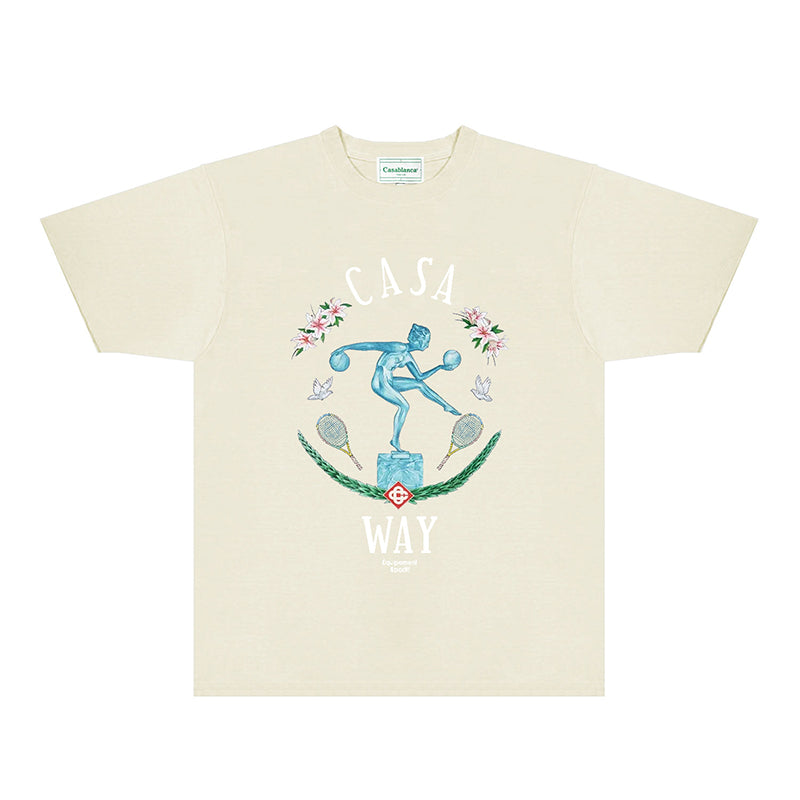 Casablanca T Shirts Street High-quality pure cotton