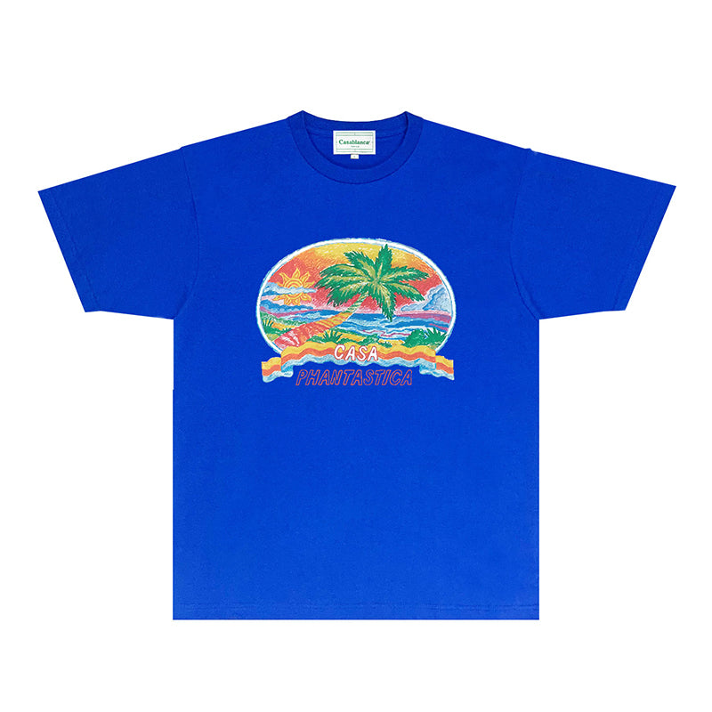 Casablanca T Shirts Street High-quality pure cotton