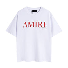 Amiri T Shirts Red text