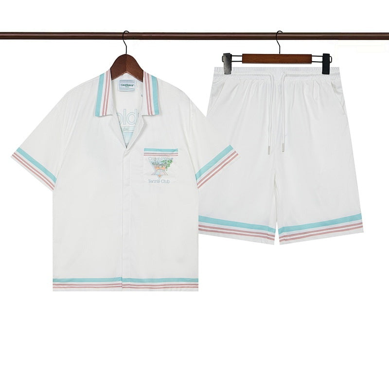 Casablanca Beach Shirt & Shorts Set Casual Summer Vacation/Travel Wear (Sold Separately)