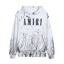 Amiri Hoodie Linear cracking