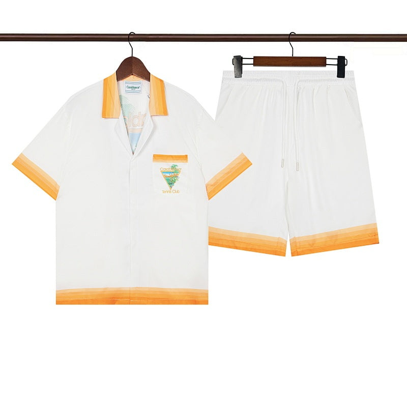 Casablanca Beach Shirt & Shorts Set Casual Summer Vacation/Travel Wear (Sold Separately)
