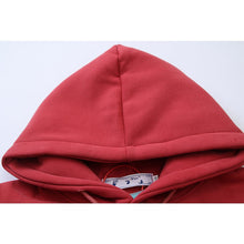 OW Curved Jellyfish Arrow Pattern Hooded Sweater