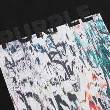 Purple T Shirts Painted Printed Cotton Short Sleeves Men and Women