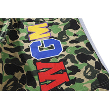 Bathing ape Bape Shorts Camo Alphabet Shark WGM print beach pants